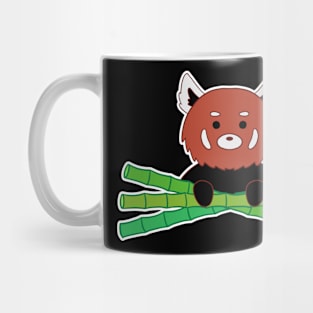 Red Panda and Bamboo Mug